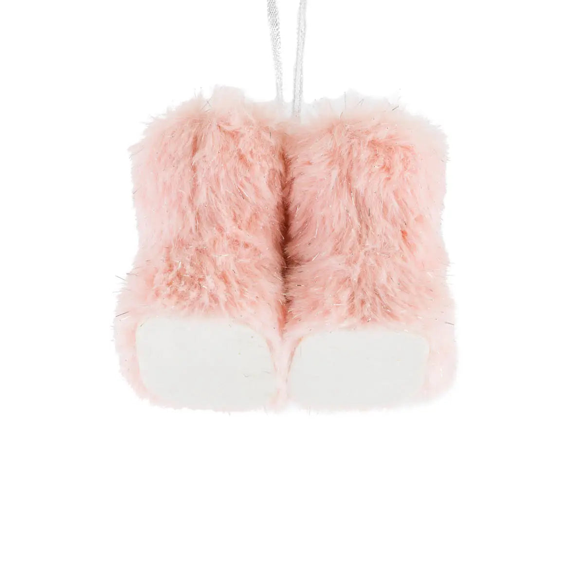 Pink Fur Boots Ornament