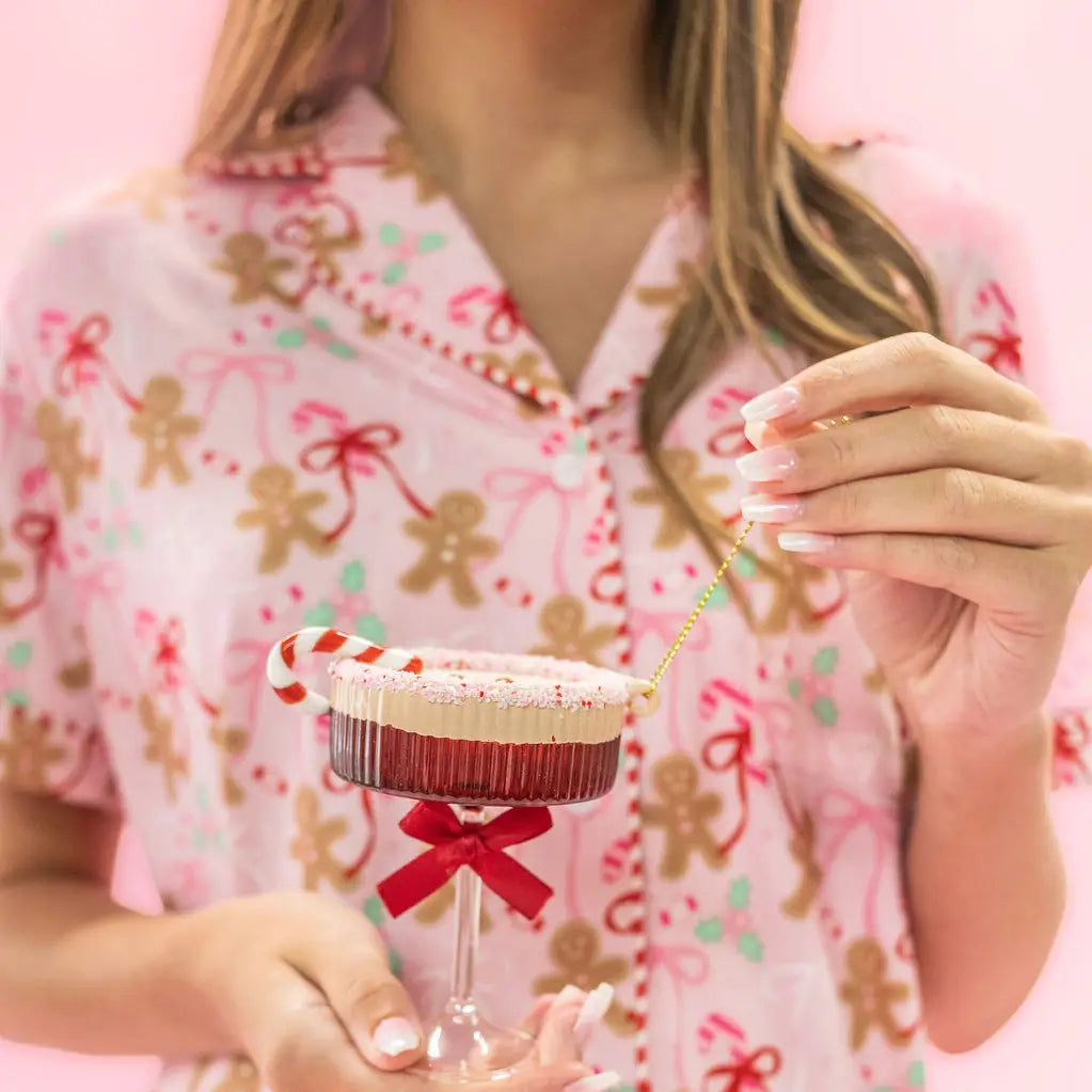 Espresso Martini Christmas Ornament - Peppermint Sleigh-Tini