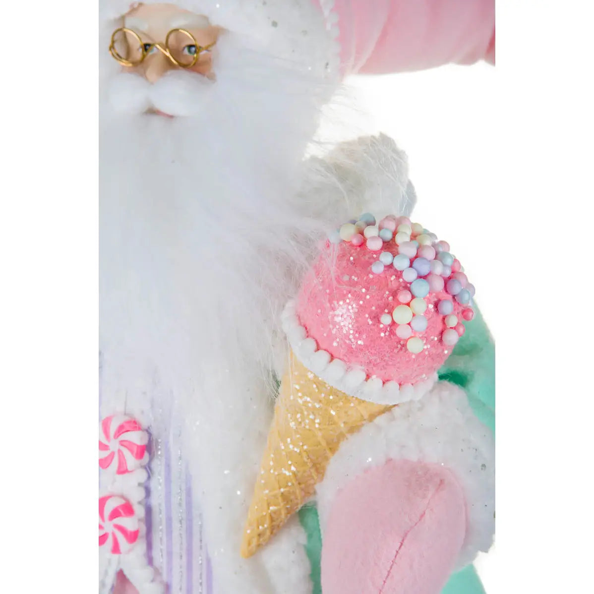 Peppermint & Ice Cream Santa | 18"