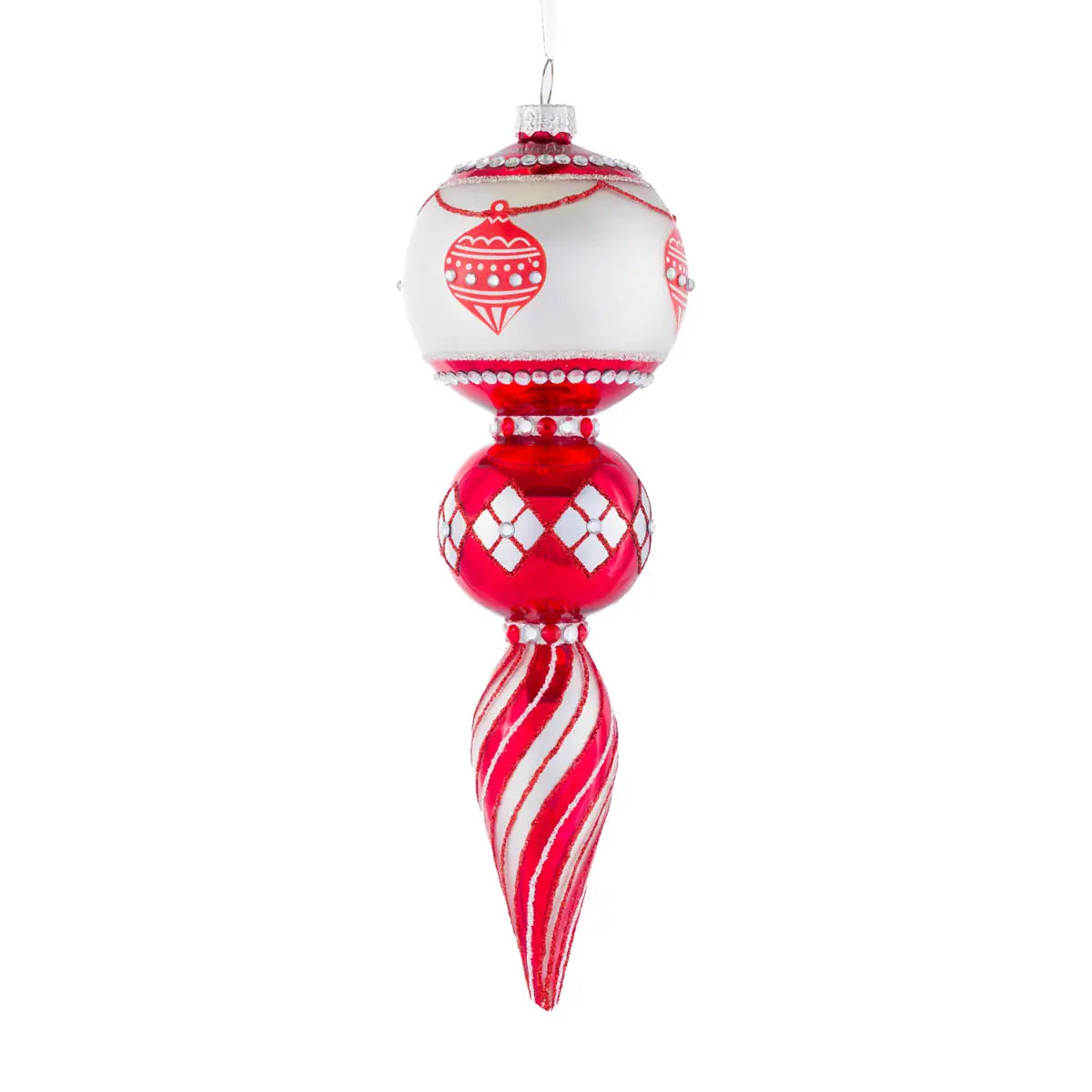 Concave Finial Ornament | Classic Christmas