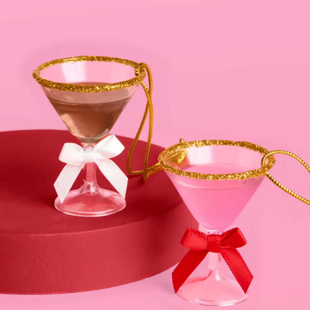Martini Ornament Set - 6 Mini Martinis