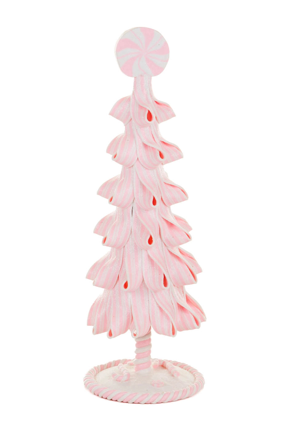 Pink & White Whimsical Tree Display with Candy | 12.5"
