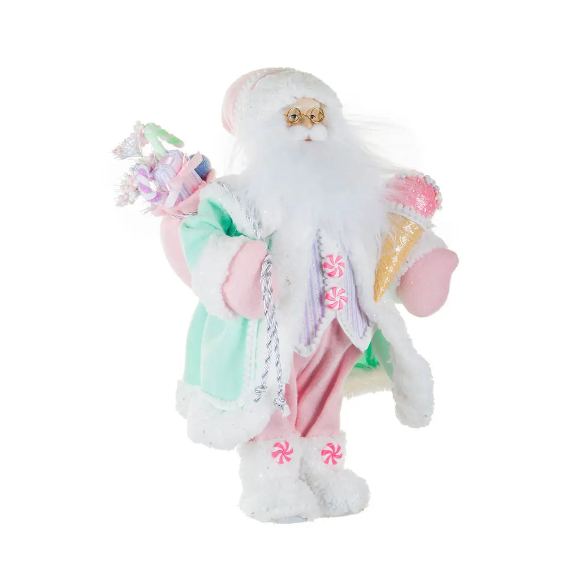 Peppermint & Ice Cream Santa | 18"
