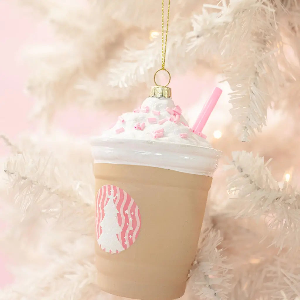 Coffee Drink Christmas Ornament - Frappe All the We Way