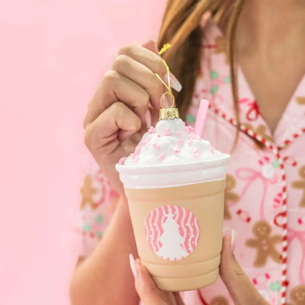 Coffee Drink Christmas Ornament - Frappe All the We Way