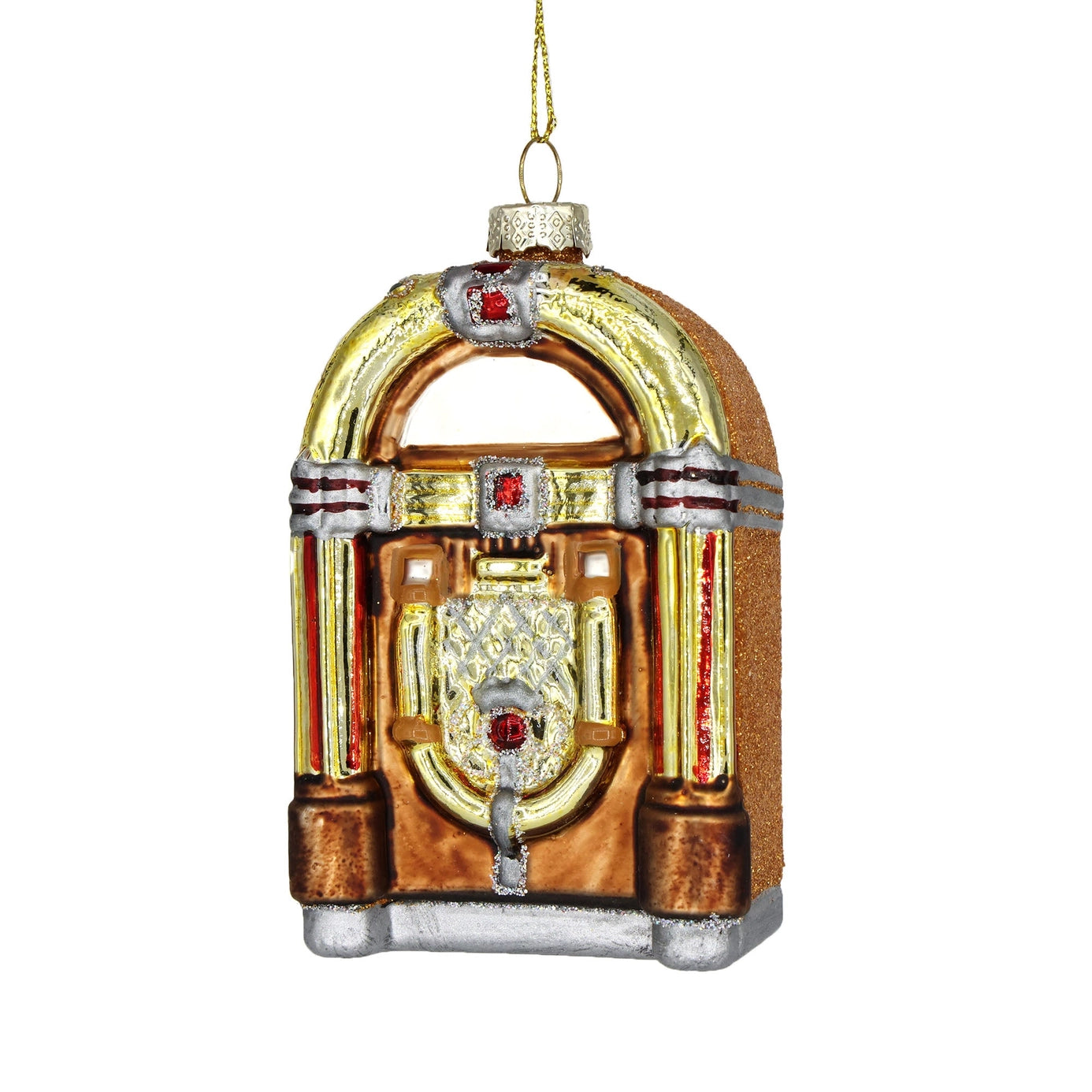 Jukebox, Nostalgic Glass Hand Painted Christmas Ornament