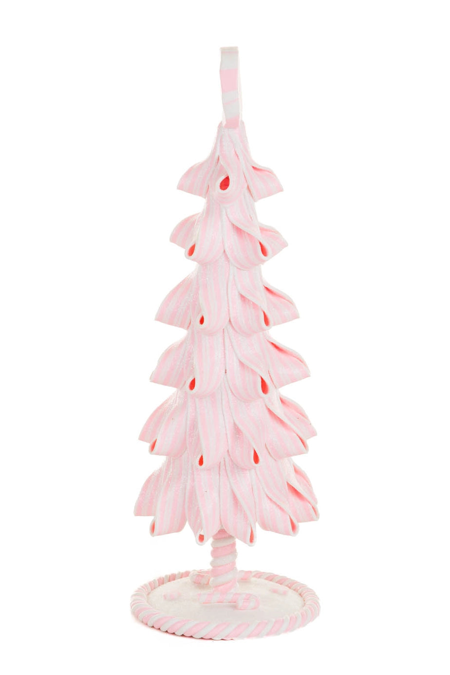 Pink & White Whimsical Tree Display with Candy | 12.5"