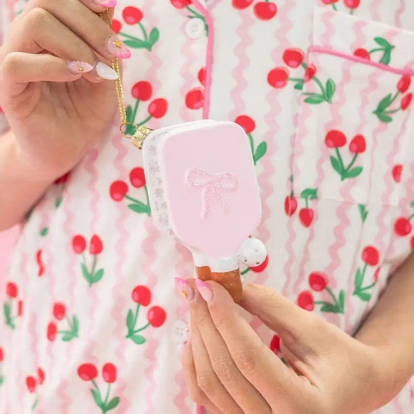 Pickleball Paddle Christmas Ornament - Pretty in Pinkleball