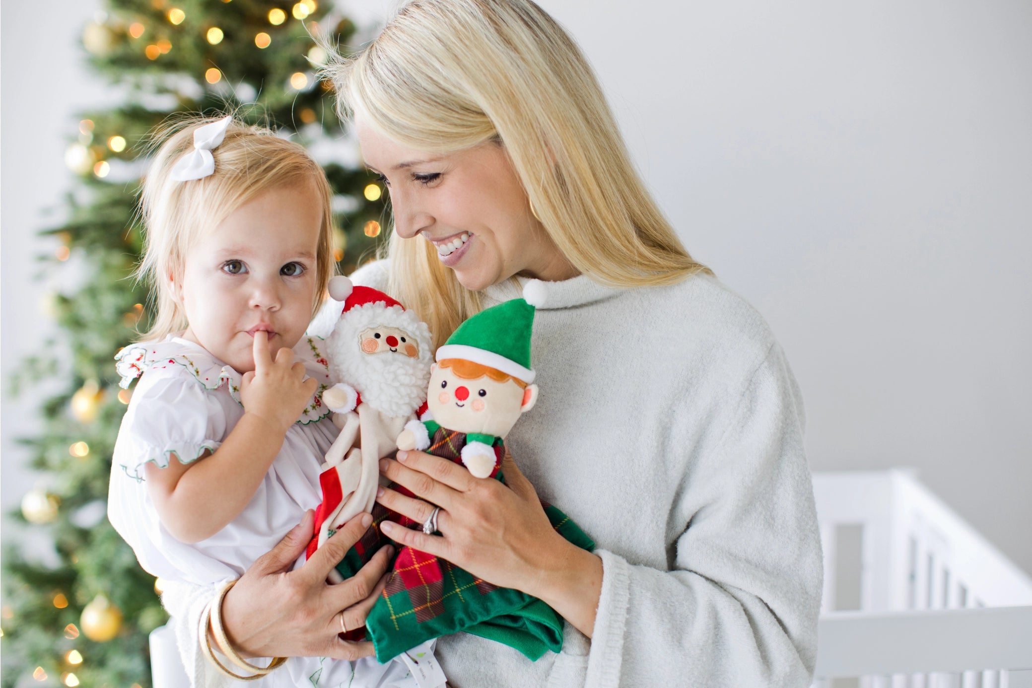 Baby's First Christmas Santa Snuggle Lovey Blanket